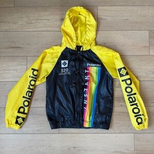 Polaroid Black and Yellow Hooded Jacket